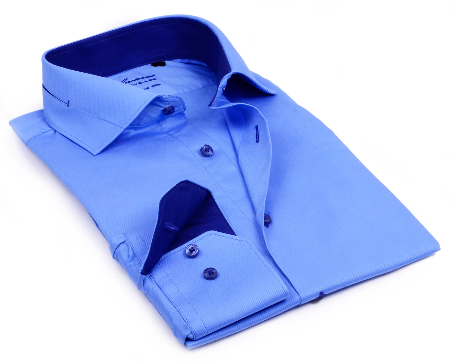 Button-Up Shirt //  - Tailored Fit - contrast  trimming - final sale - Size 2X-Large