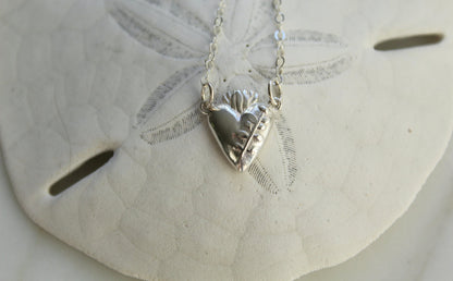 Chaste Heart Of St. Joseph Necklace In Sterling Silver