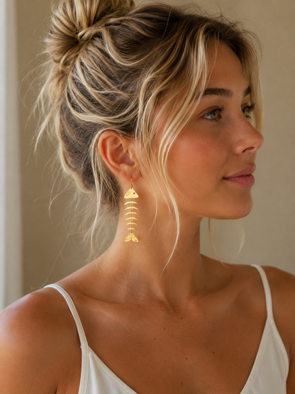 fish dangle earrings