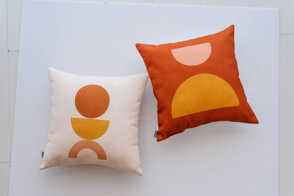 Mod Sunset Linen Pillow, College Student Gift, Mother's Day Gift, Christmas Gift