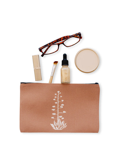 Agave Bloom Cosmetic Pouches, College Student Gift,Christmas Gift, Mother's Day Gift