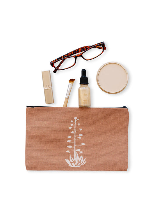 Agave Bloom Cosmetic Pouches, College Student Gift,Christmas Gift, Mother's Day Gift