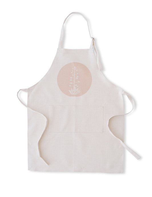 Agave Bloom Pink Apron, College Student Gift, Christmas Gift, Mother's Day Gift