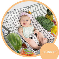 Baby Shopping Cart Hammock | Triangles