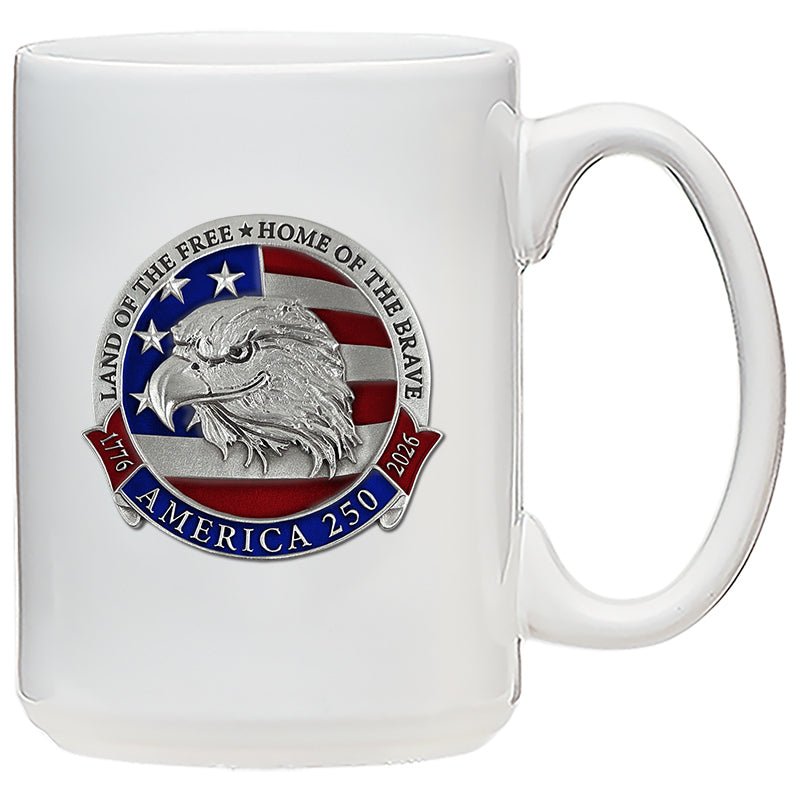 All American Mug - America's 250th Anniversary Eagle Head with Flag Coffee Mug