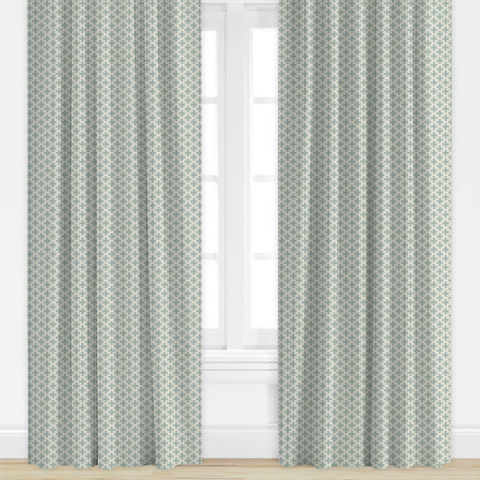 Annie in Tidal Blue Drapery Panel
