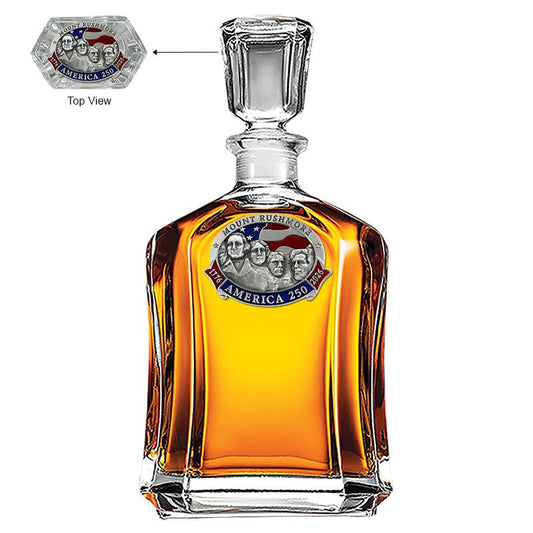 America's 250th Anniversary Mount Rushmore Capitol Decanter