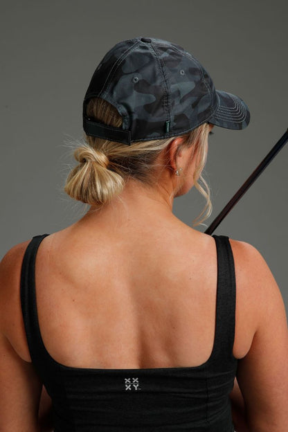 Camo Performance Cap with Logo Flag Patch