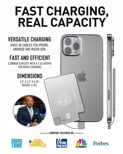 ChargeCard® - World's Thinnest Portable Charger