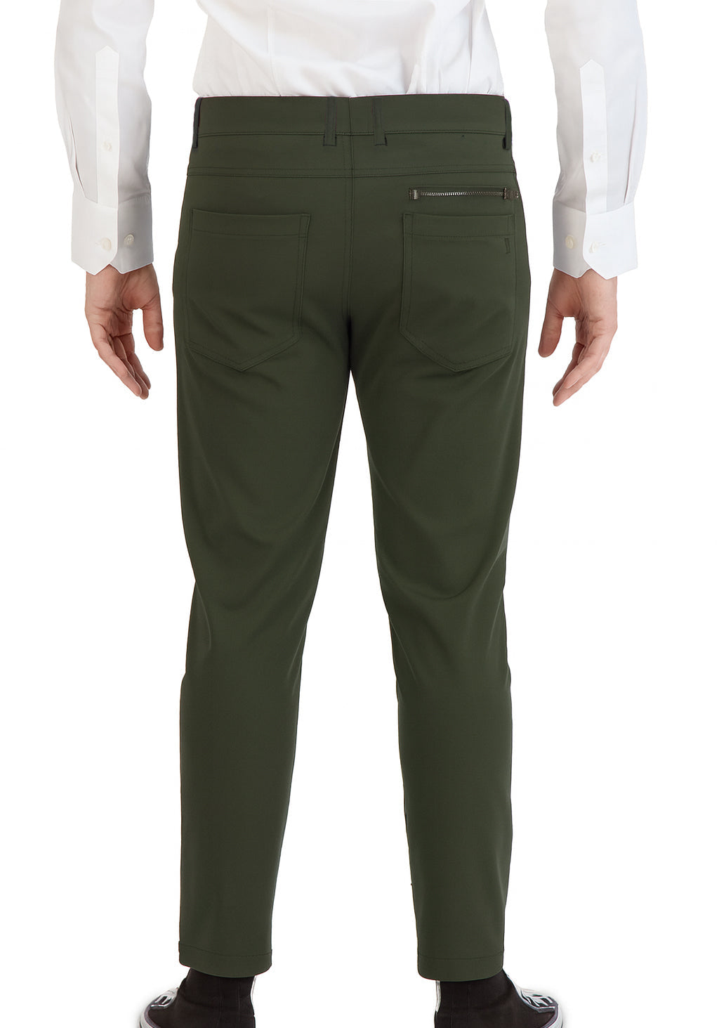 NEW & UPDATED Super - Stretch Men's Chinos //Casual// Olive - Performance Collection