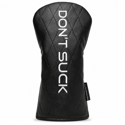 Don’t Suck™ Driver Headcover — Premium Black Diamond Quilted Fit (460cc)