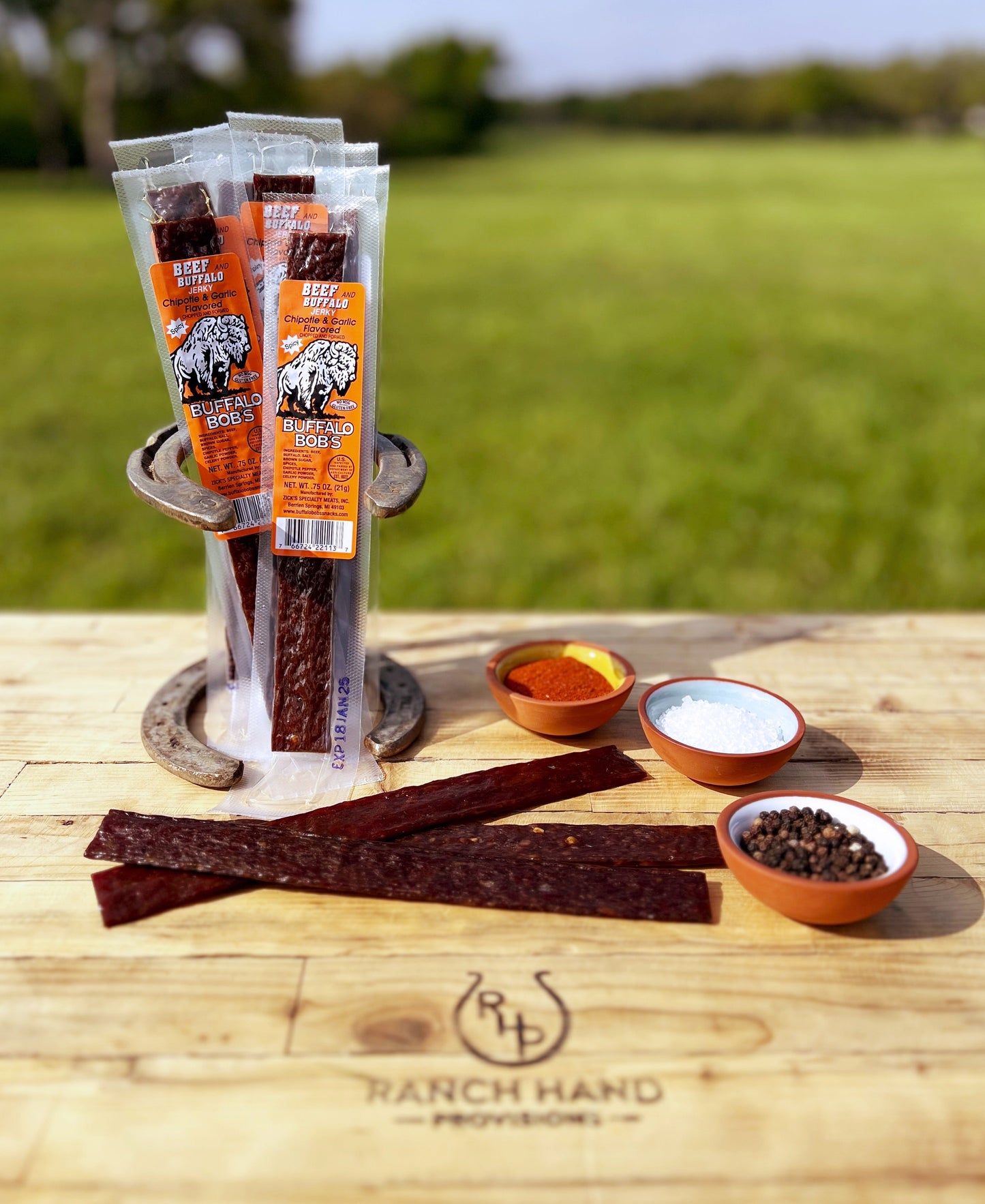Buffalo and Beef Jerky — Chipotle & Garlic | Buffalo Bob's