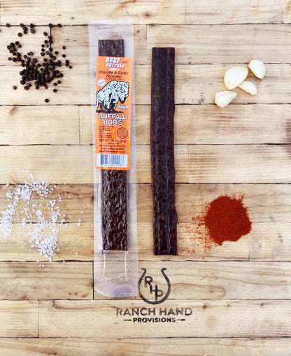 Buffalo and Beef Jerky — Chipotle & Garlic | Buffalo Bob's