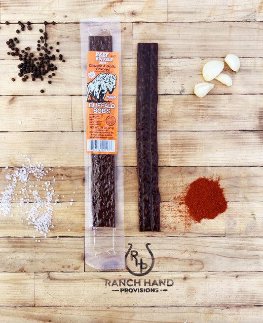 Buffalo and Beef Jerky — Chipotle & Garlic | Buffalo Bob's