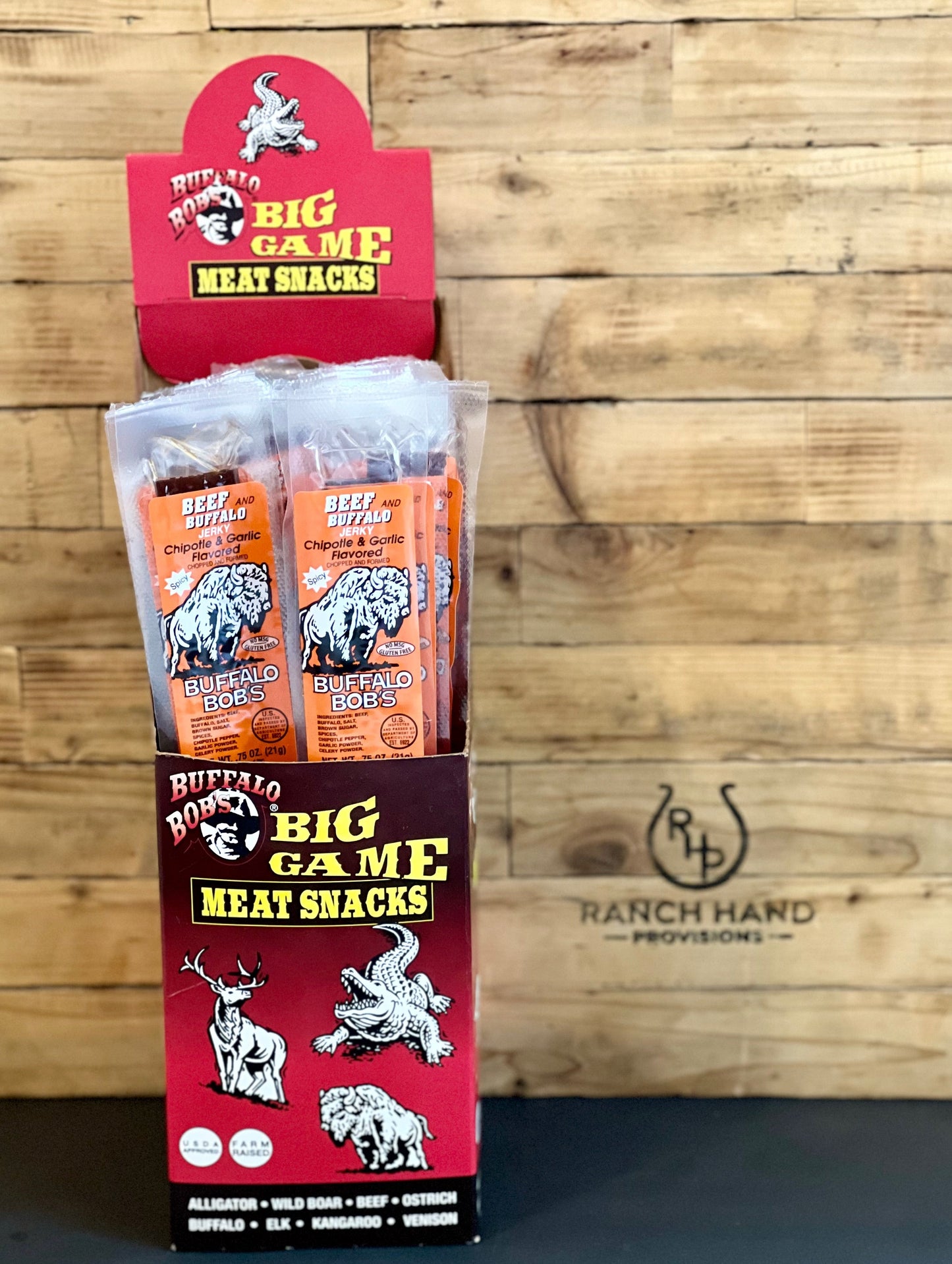 Buffalo and Beef Jerky — Chipotle & Garlic | Buffalo Bob's
