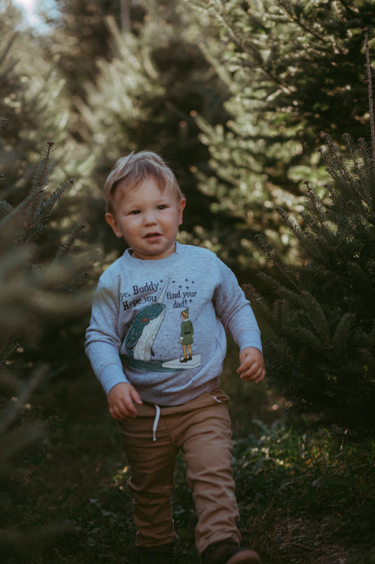 Bye Buddy, I Hope You Find Your Dad Toddler Crewneck Sweatshirt