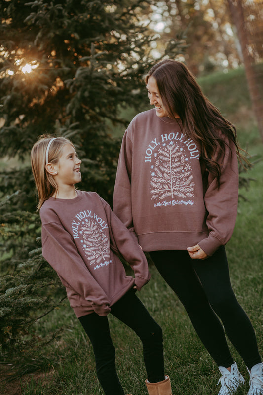 Holy Holy Holy Is The Lord God Almighty YOUTH Crewneck Sweatshirt