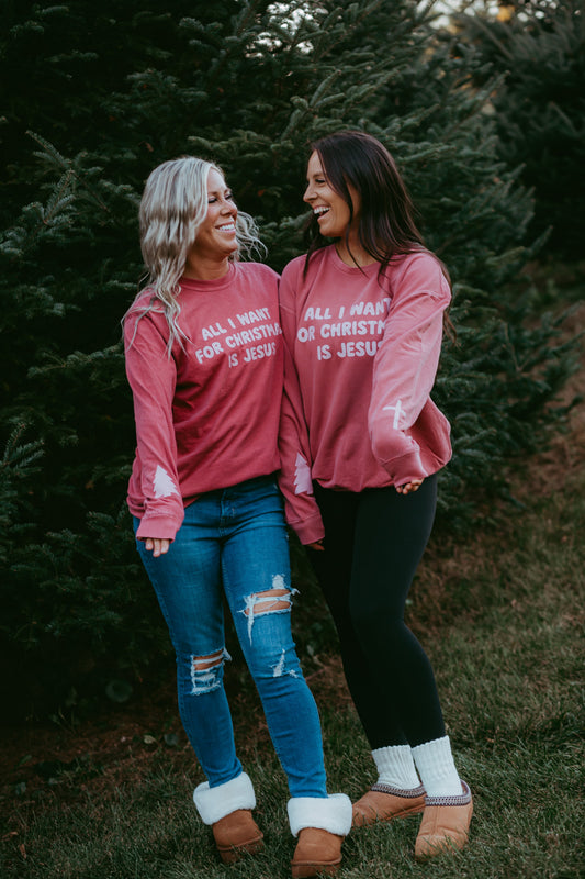 All I Want For Christmas Is Jesus Crewneck Sweatshirt