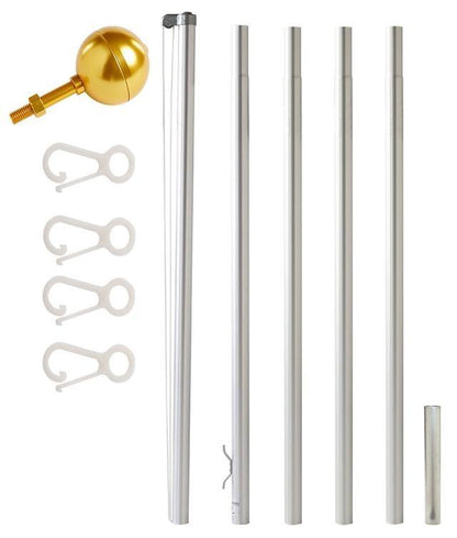 EZ Pole Sectional Flagpole - Made in USA - 5 Year Warranty