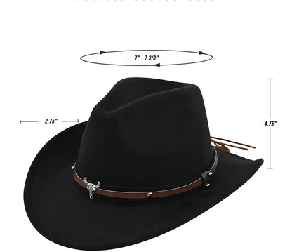 The Cleveland - Classic Bar Cowboy Hat - Wool Felt, Stylish & Durable