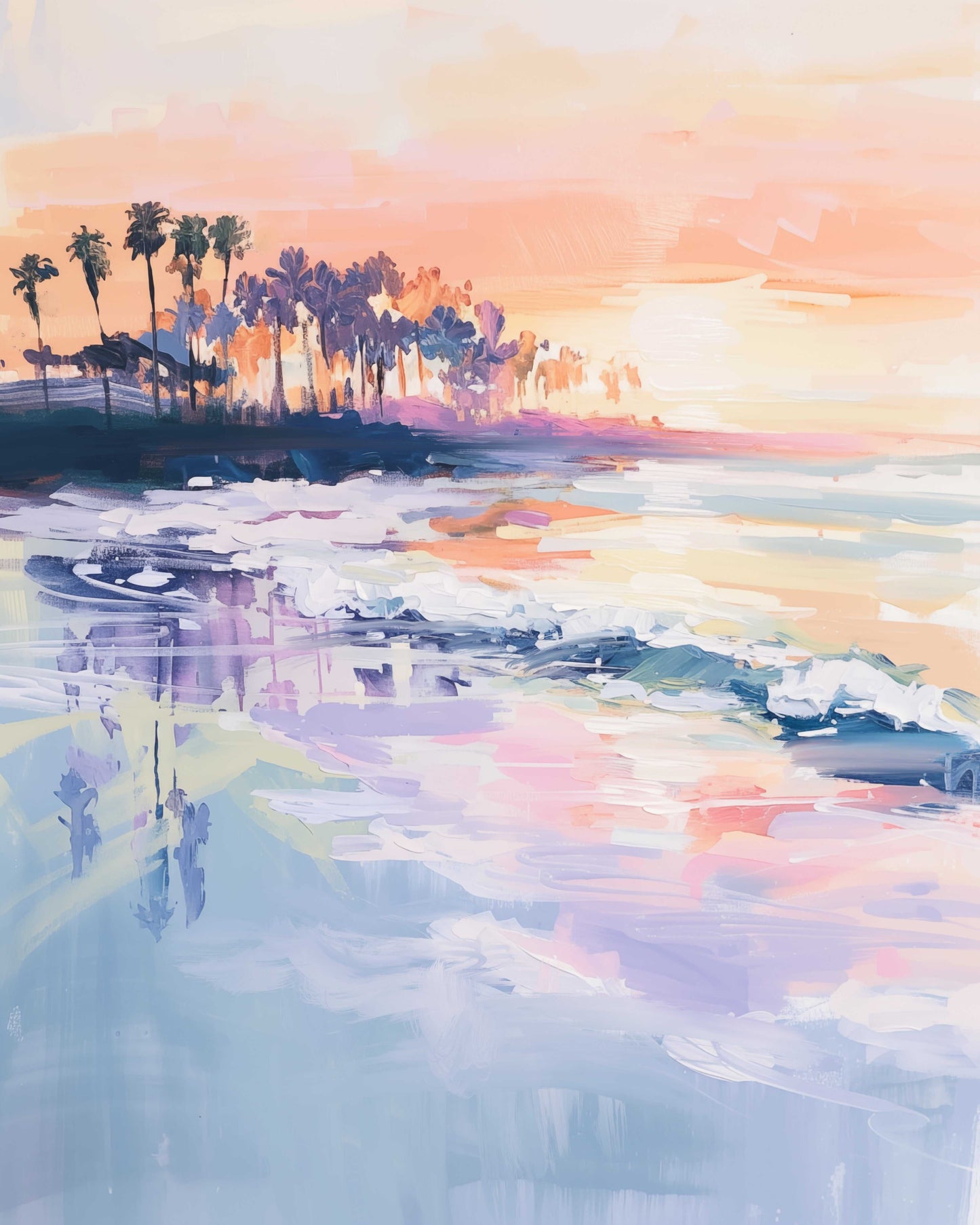 Coastline Art Print – Serene & Coastal Wall Decor