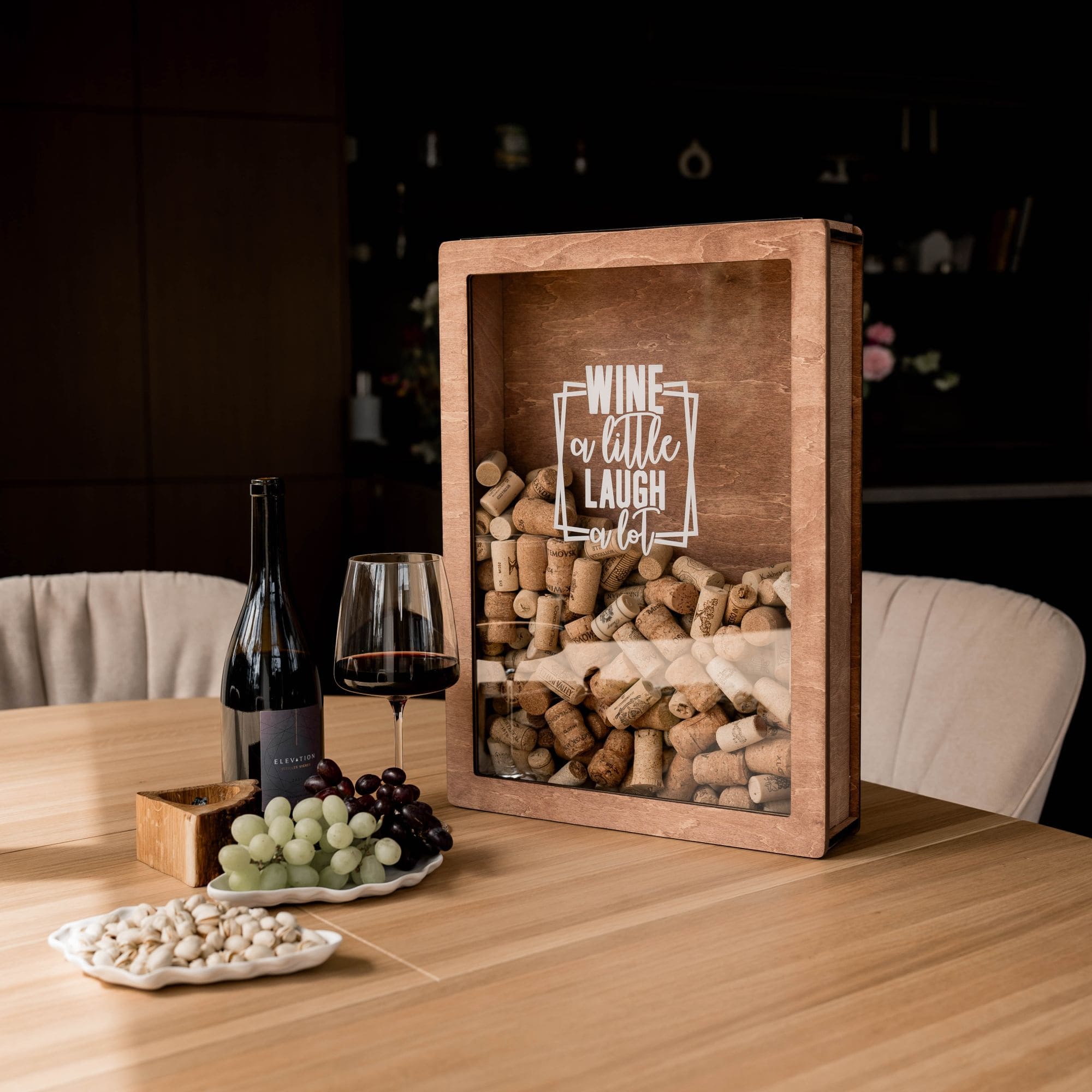 Wine Cork Box – Wine a Little, Laugh a Lot