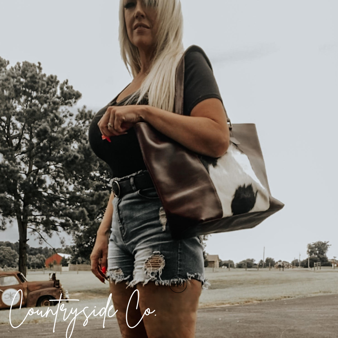 Jane Cowhide Concealed Carry Purse