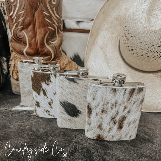 Cowhide Flask