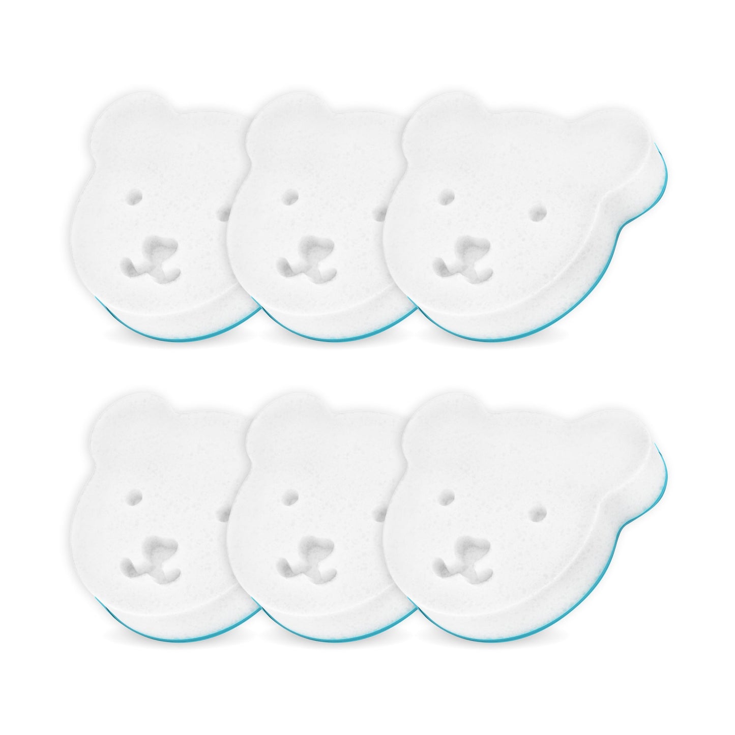 oogiebear cradle cap replacement sponge (2-pack)