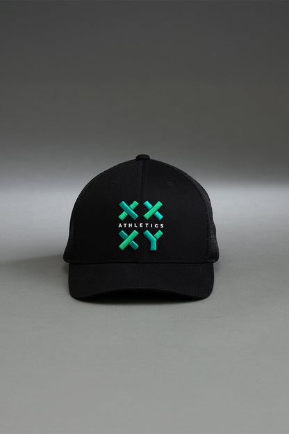 Logo Trucker Cap on Black
