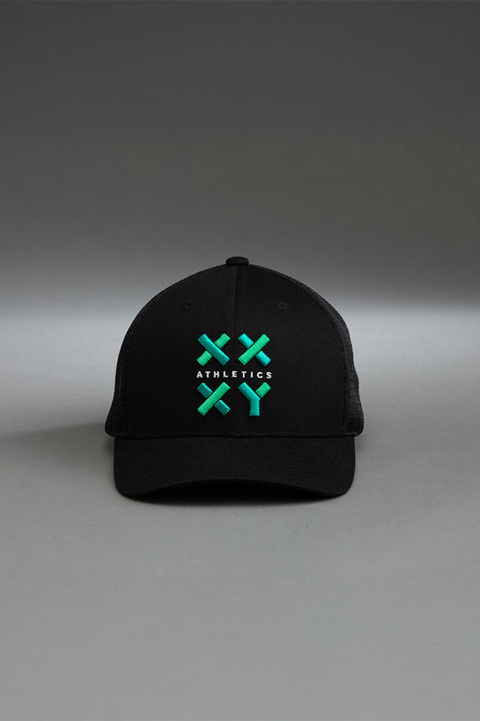 Logo Trucker Cap on Black