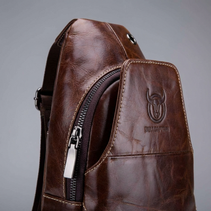 Men’s Leather Sling Bag – Professional Commute