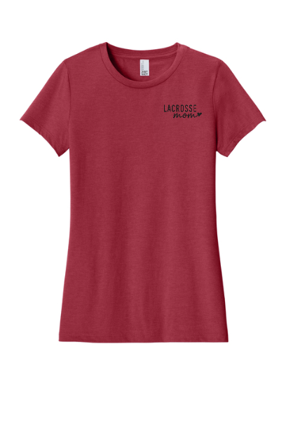 Lacrosse Mom Heart Women's Tee - SUDM108LMOHRT
