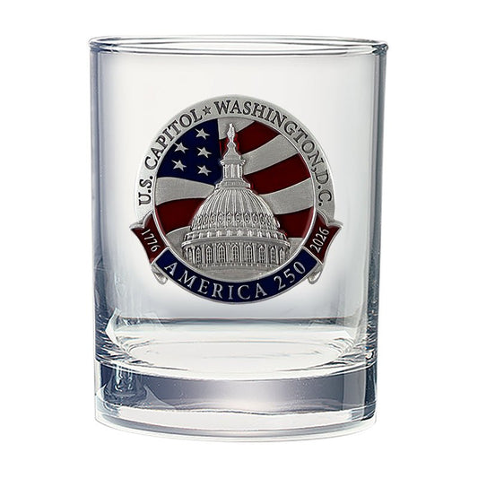 America's 250th Anniversary Capitol Dome Double Old Fashioned Glass