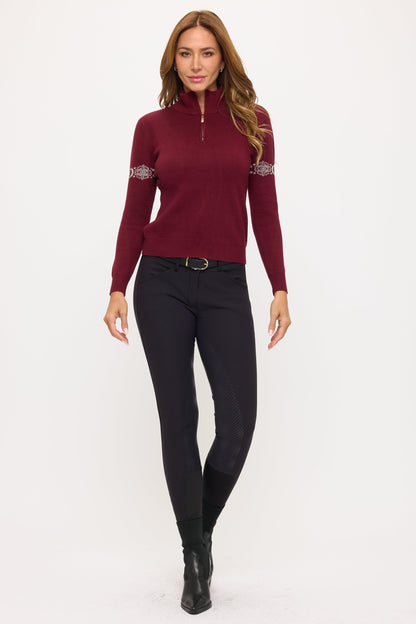 Catching Snowflakes - Burgundy Knit