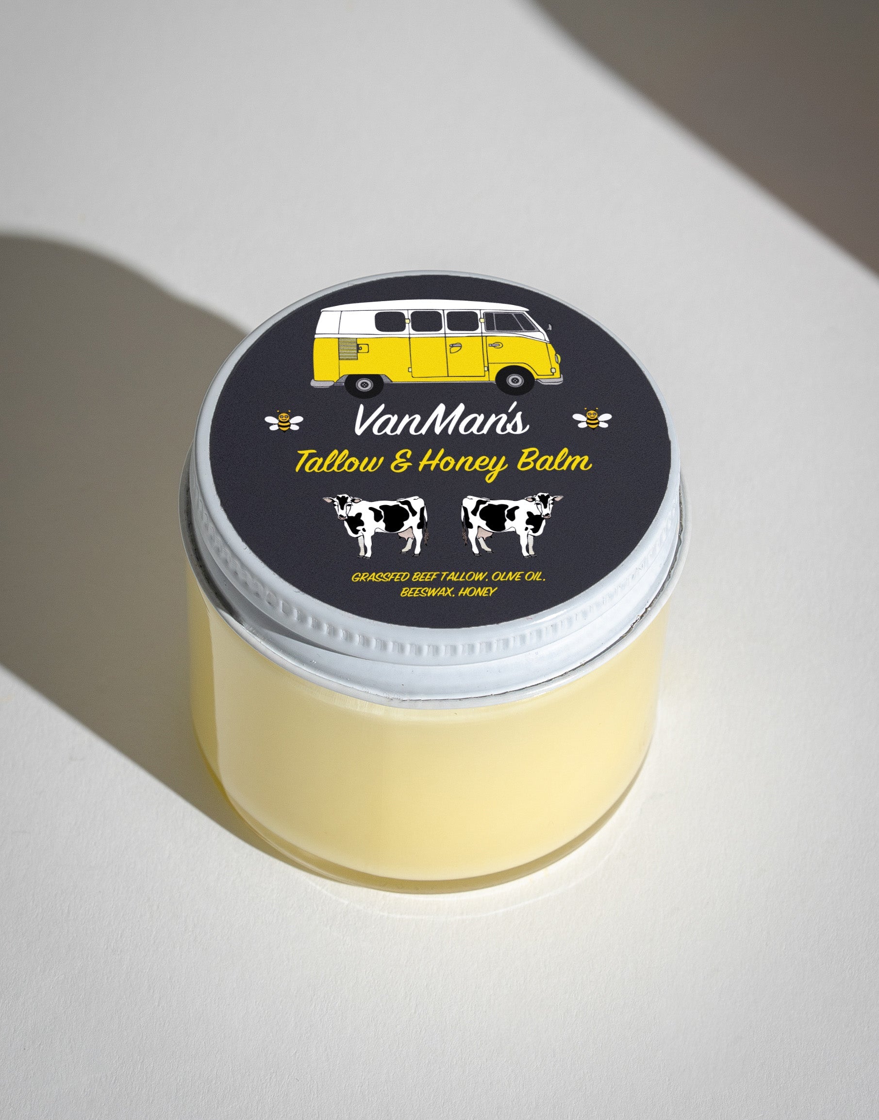 *No Essential Oils* VanMan's Tallow & Honey Face Balm - Classic