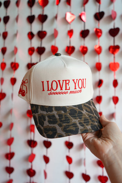 I Love You Sooooo Much - Leopard Vintage Hat