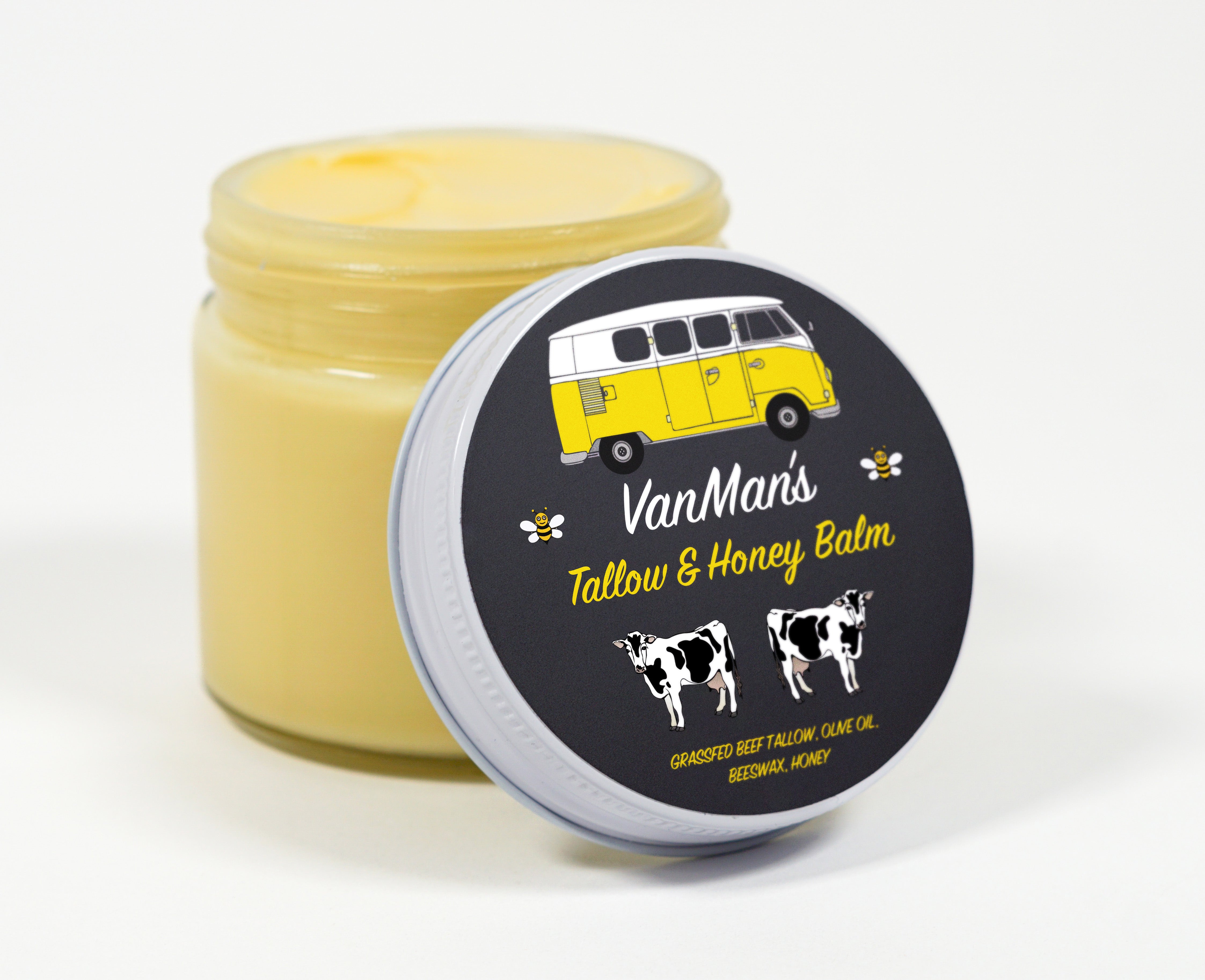 *No Essential Oils* VanMan's Tallow & Honey Face Balm - Classic