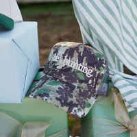 He's Hunting - Camo Vintage Trucker Hat