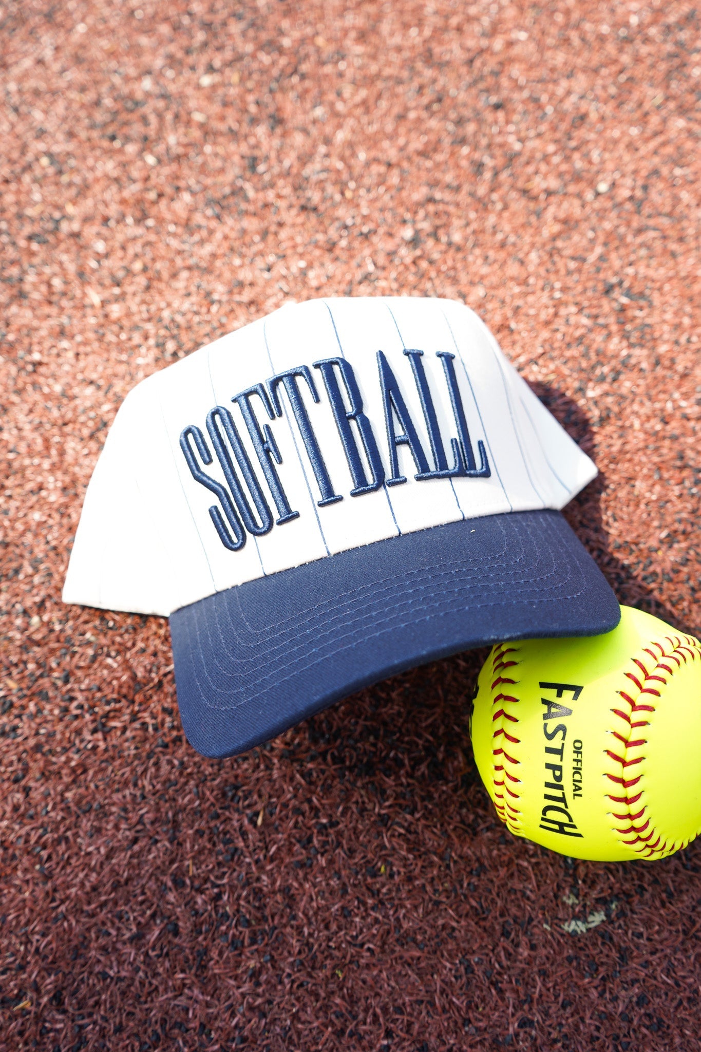 Softball - Striped Trucker Hat