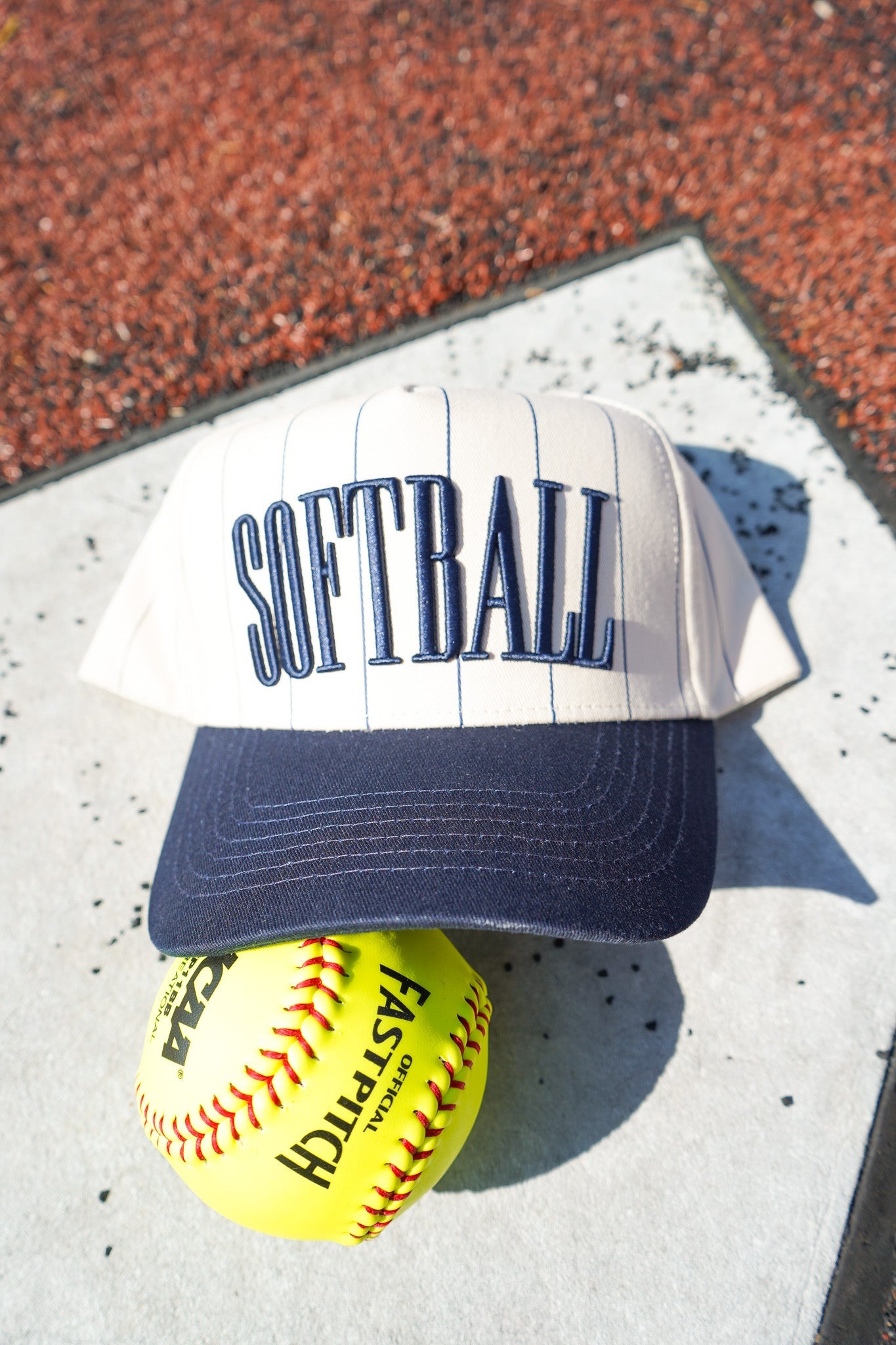 Softball - Striped Trucker Hat