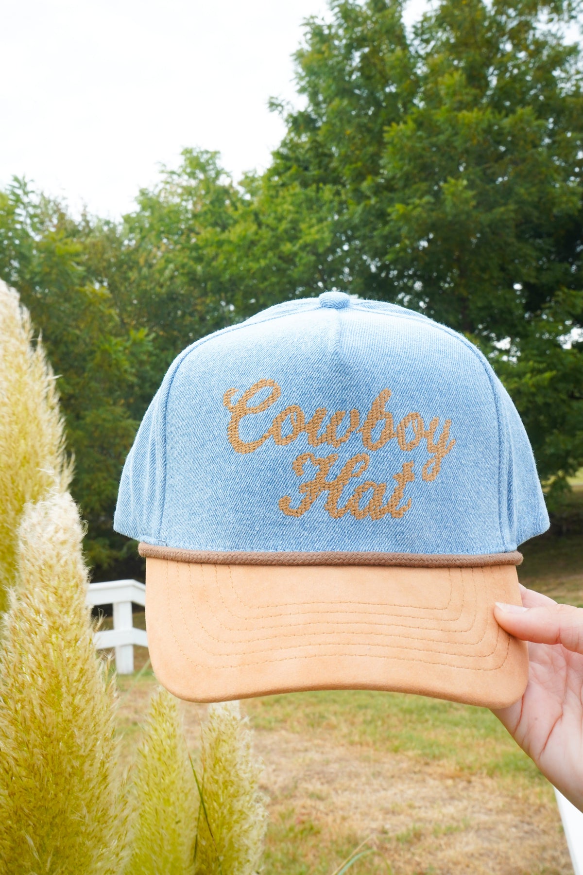 Cowboy Hat - Denim Trucker Hat