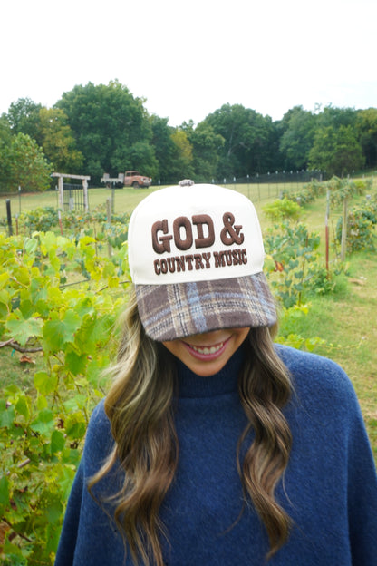 God & Country Music Trucker Hat