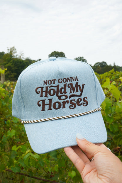 Hold My Horses - Denim Trucker Hat