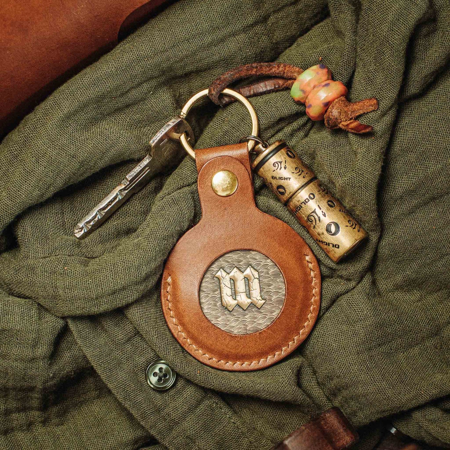 Pirate Goods Peso Pocket v5 Keychain Coin Holder – Leather Challenge Coin Case for EDC