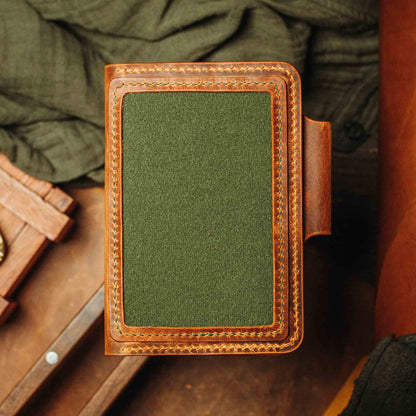 Pirate Goods Quartermaster v2 Passport Wallet – Leather Travel EDC Organizer with Velcro Panel & Field Notes Holder