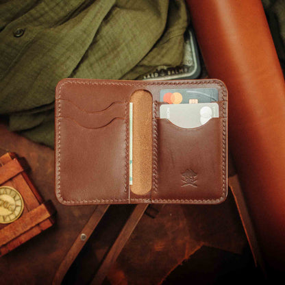 Pirate Goods Buccaneer Bifold Wallet – Slim Minimalist Leather EDC Card Holder