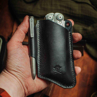 Pirate Goods Sailor v3 Knife Sleeve – Leather EDC Pocket Knife Holder