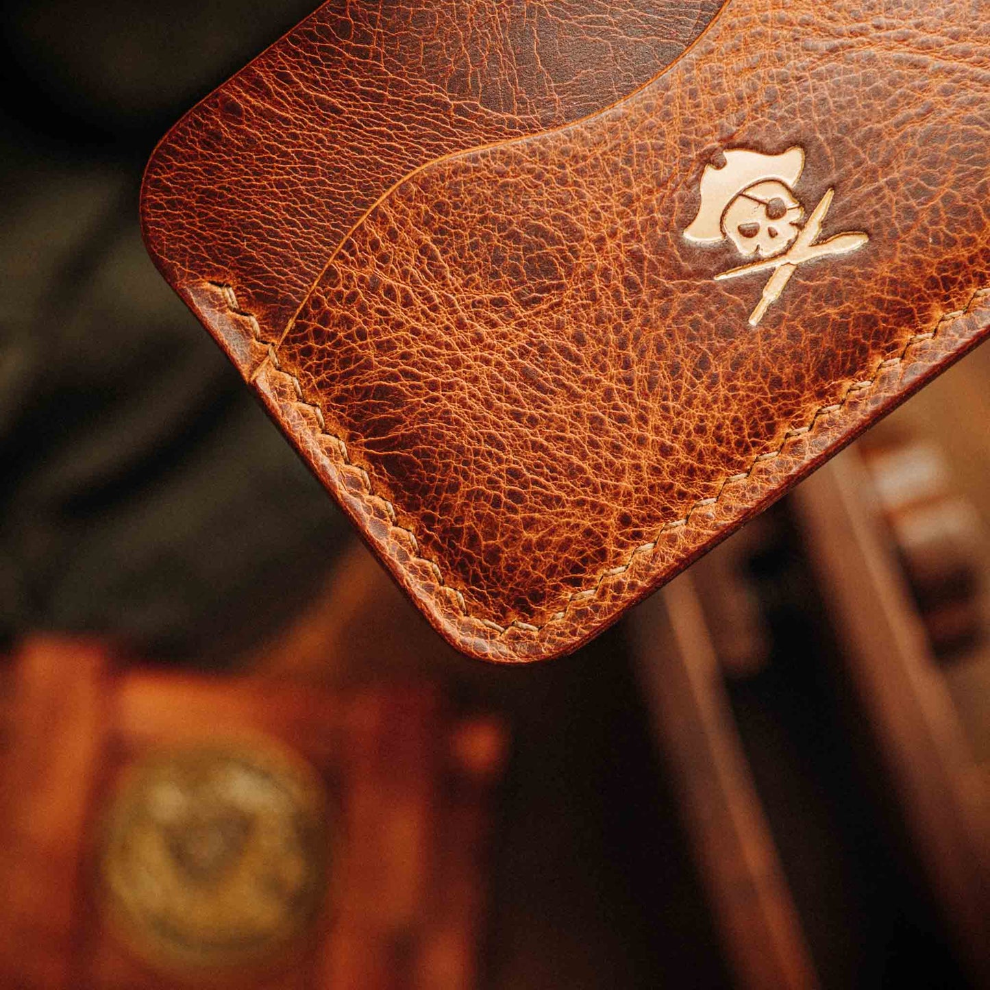 Pirate Goods Drunken Boatswain v2 Slim Wallet – Minimalist Leather EDC Card Holder