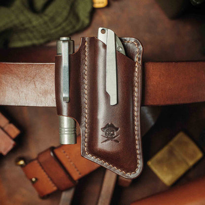 Pirate Goods Sailor v4 Knife Sheath – Leather EDC Belt Knife Holder